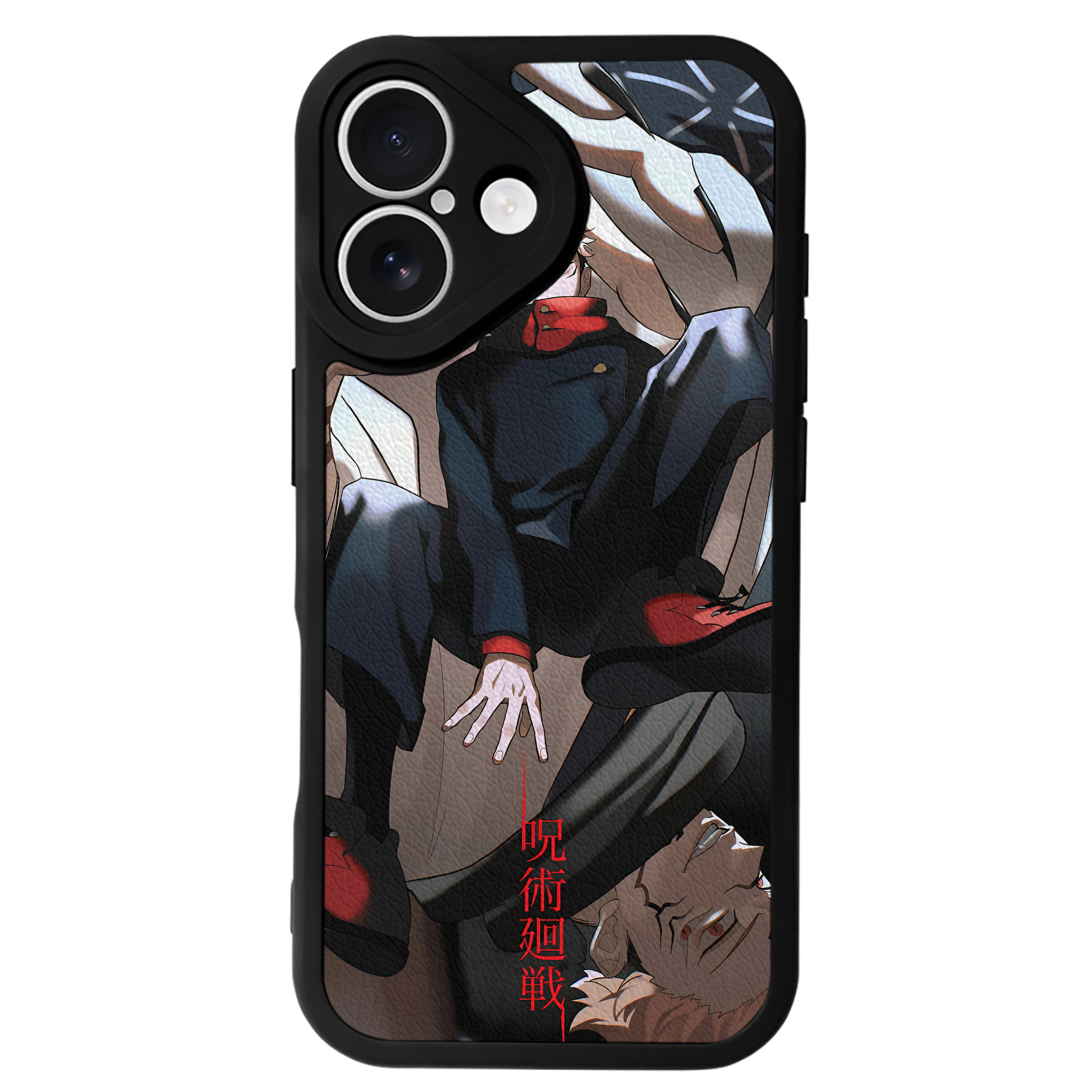 （画像用） 呪術廻戦 Jujutsu Kaisen 【iPhone 16シリーズ対応】シリコンスマホケース（レザー調） 材質：シリコン